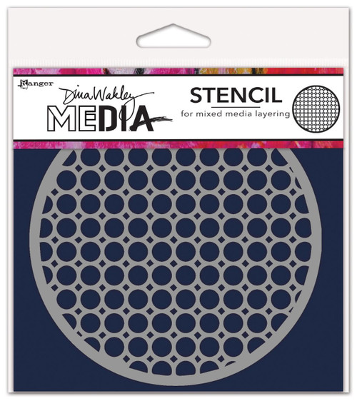 3 Pack Dina Wakley Media Stencils 5"X5"-Coasters 2 MDSN-82101 - 789541082101
