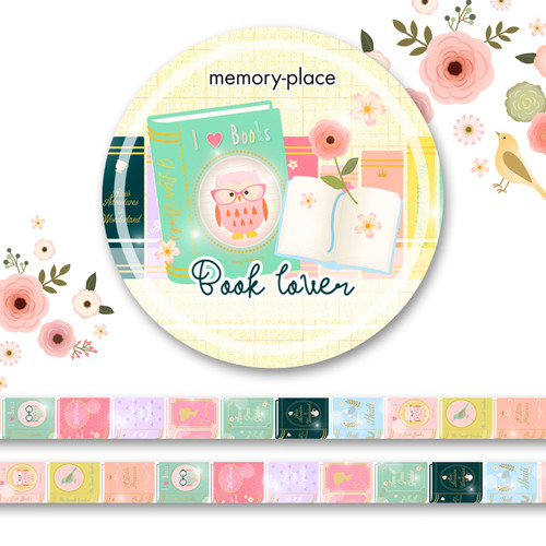 3 Pack Memory Place Washi Tape 15mmX5m-Book Lover #2 MP-61175 - 4582248611751