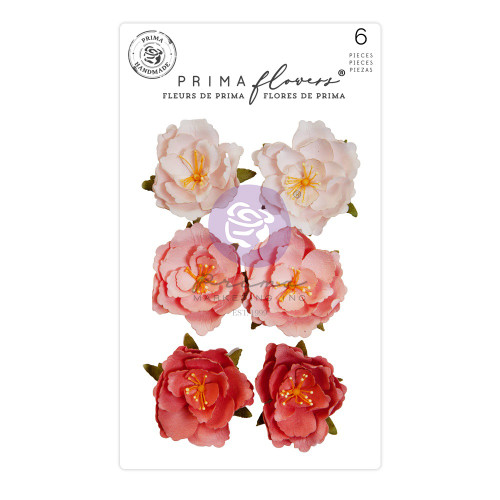 3 Pack Prima Marketing Mulberry Paper Flowers-Rooted/The Plant Department P664398 - 655350664398