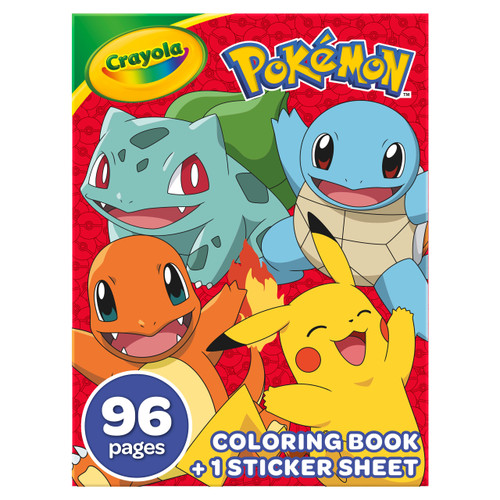4 Pack - Crayola Coloring Book-Pokemon, 96 Pages - 42732 - 071662127329