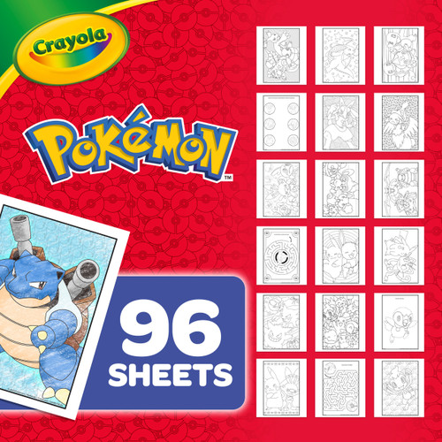 4 Pack - Crayola Coloring Book-Pokemon, 96 Pages - 42732 4 Pack - Crayola Coloring Book-Pokemon, 96 Pages - 42732