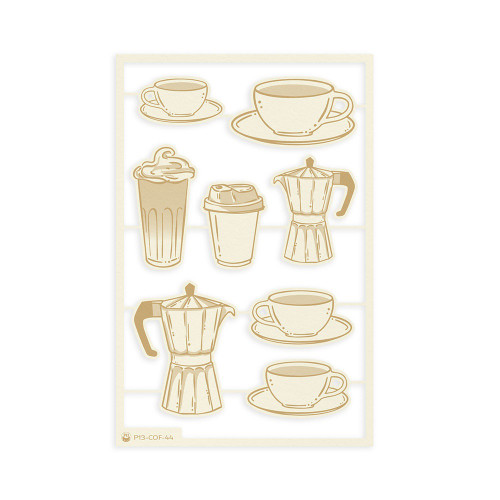 3 Pack - P13 Die-Cut Chipboard Embellishments 4"X6" 6/Pkg-#01 - P13COF44