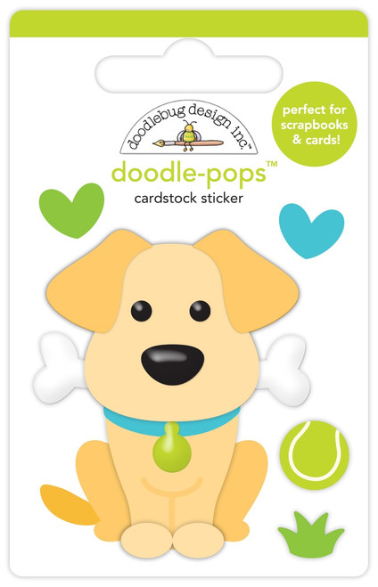 6 Pack Doodlebug Doodle-Pops 3D Stickers-Good Boy DP7655 - 842715076556