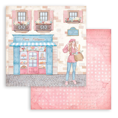 10 Pack Stamperia Double-Sided Cardstock 12"X12"-Oh La La Patisserie SBB926 - 5993110027195