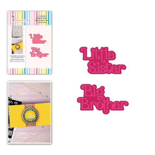 2 Pack Dress My Craft Basic Designer Die-Brother Sister DMCD6831