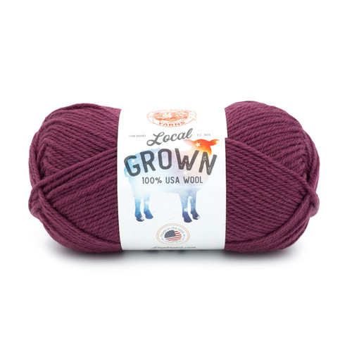 3 Pack Lion Brand Local Grown Yarn-Beetroot 668-147 - 023032124742