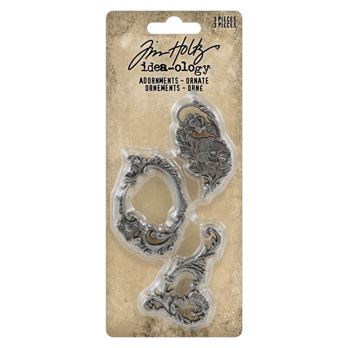 2 Pack Idea-Ology Metal Adornments 3/Pkg-Ornate TH94307 - 040861943078