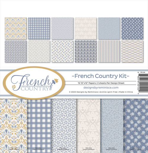 3 Pack Reminisce Collection Kit 12"X12"-French Country FRC-200 - 840310201229
