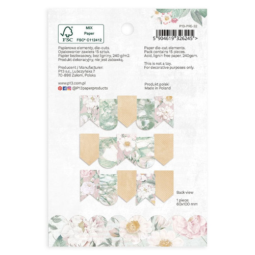3 Pack - Precious Double-Sided Cardstock Die-Cuts 15/Pkg-Banner - P13PRE32 3 Pack - Precious Double-Sided Cardstock Die-Cuts 15/Pkg-Banner - P13PRE32