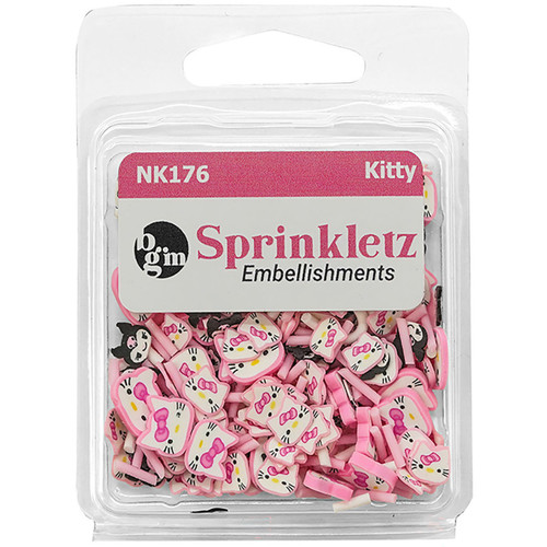 6 Pack - Buttons Galore Sprinkletz Embellishments 12g-Here Kitty - BNK-176 - 840934007108