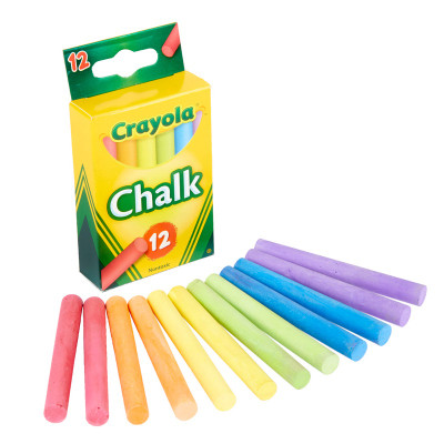 12 Pack - Crayola Chalk-Assorted Colors 12/Pkg - 51-0816 - 071662008161