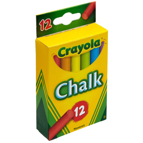 12 Pack - Crayola Chalk-Assorted Colors 12/Pkg - 51-0816