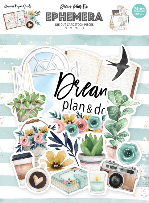 3 Pack Dream Plan Do Ephemera Cardstock Die-CutsMP-61210 - 4582248612109