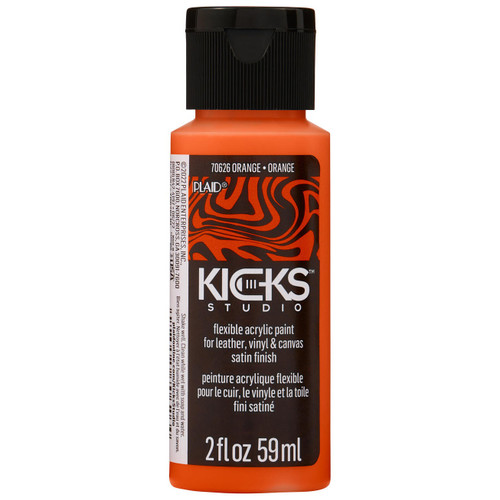3 Pack Plaid Kicks Studio Shoe Acrylic Paint 2oz-Orange KICKSSTU-70626 - 028995706264