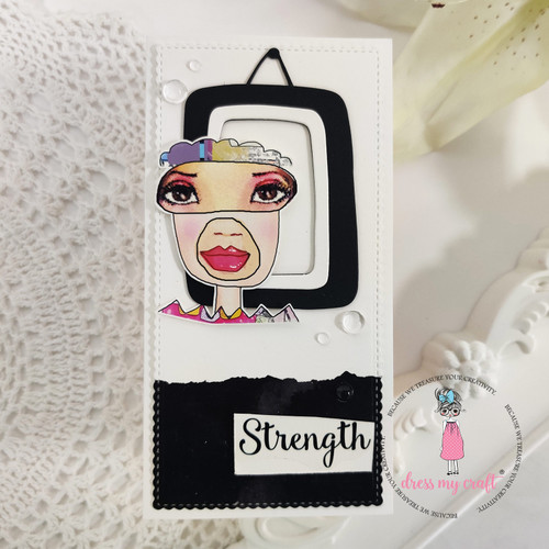 3 Pack Dress My Craft Transfer Me Sheet A4-Abstract Faces MCDP4644