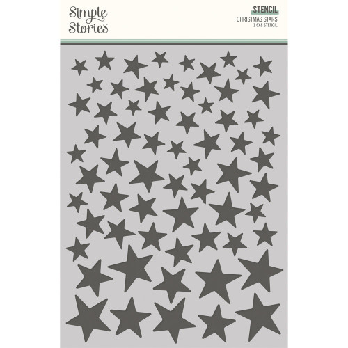 3 Pack Simple Vintage 'Tis The Season Stencil 6"X8"-Christmas Stars SVS20734 - 810112385212