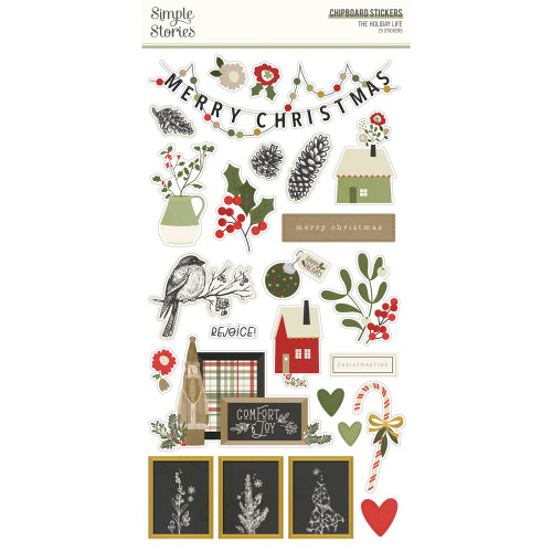 3 Pack - The Holiday Life Chipboard Stickers 6"X12"- - THL20517 - 810112383737