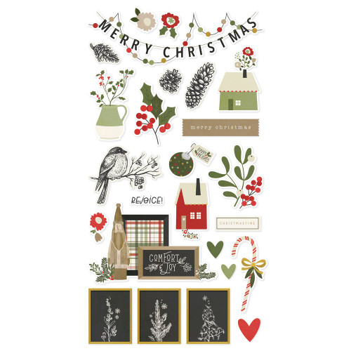 3 Pack - The Holiday Life Chipboard Stickers 6"X12"- - THL20517