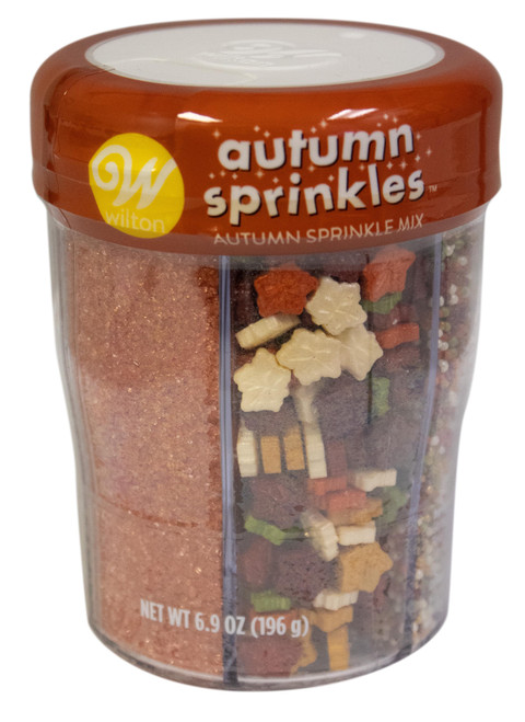 3 Pack Wilton Sprinkles Mix 6.9oz-Autumn Traditional, 6 Cell W1010987 - 070896173683