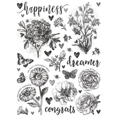 3 Pack - Simple Vintage Essentials Rub-Ons-Botanicals - SVE20425 3 Pack - Simple Vintage Essentials Rub-Ons-Botanicals - SVE20425