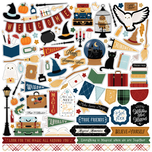5 Pack - Wizards & Company Cardstock Stickers 12"X12"-Elements - AC322014 - 691835192512 5 Pack - Wizards & Company Cardstock Stickers 12"X12"-Elements - AC322014 - 691835192512