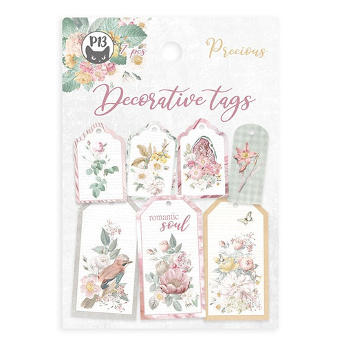 4 Pack Precious Double-Sided Cardstock Tags 7/Pkg-#03 P13PRE23 - 5904619326221