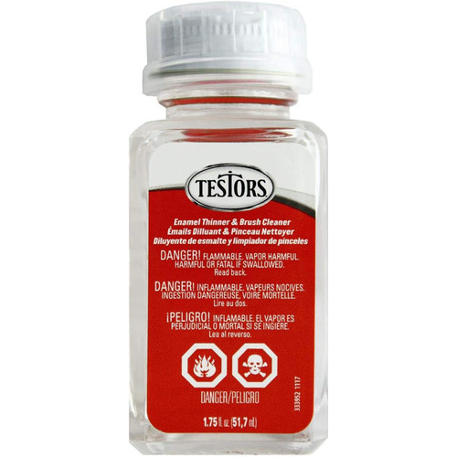 6 Pack Testors Paint Thinner & Brush Cleaner 1.75oz1156XT - 075611115603