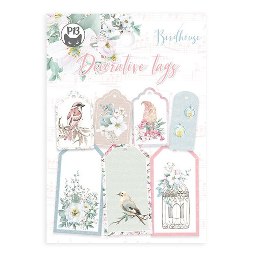 4 Pack Birdhouse Double-Sided Cardstock Tags 7/Pkg-#03 P13BIR23 - 5904619323053