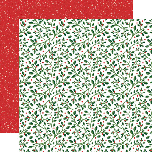 25 Pack Have A Holly Jolly Christmas Double-Sided Cardstock 12"X12"-Holly Jolly Holly HJC12-1005 - 691835226415