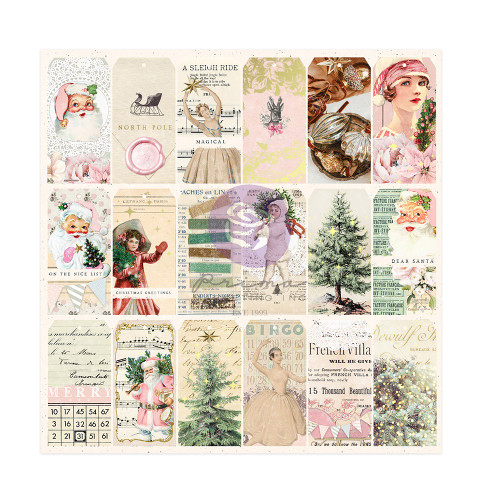 10 Pack Christmas Market Double-Sided Cardstock 12"X12"-Christmas Greetings FGCM12-81198