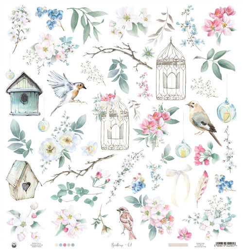 10 Pack Birdhouse Double-Sided Cardstock 12"X12"-#07 P13BIR07