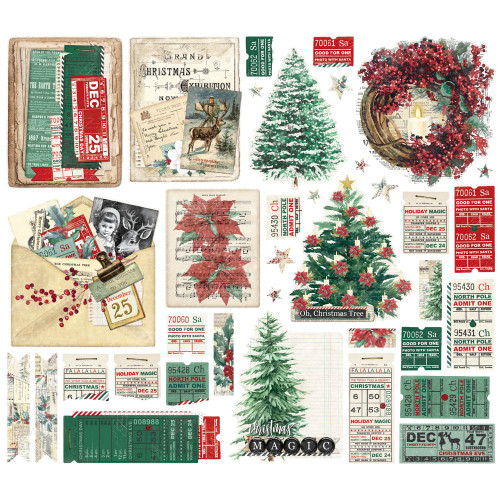 3 Pack Simple Vintage 'Tis The Season Ephemera 36/PkgSVS20724