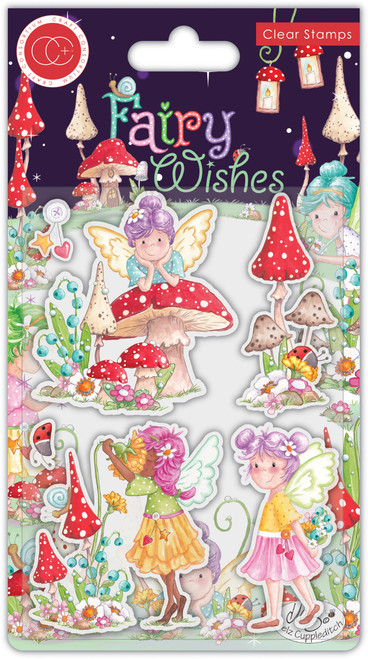 2 Pack Craft Consortium Clear Stamps-Fairy Wishes; Flowers CSTMP088 - 5060921931437