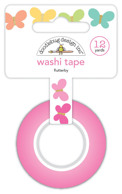 3 Pack Doodlebug Washi Tape-Flutterby, Hello Again DB8154 - 842715081543