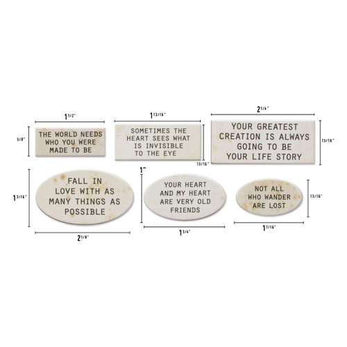 2 Pack - Idea-Ology Chipboard Quote Chips 48/Pkg-Labels - TH94320 2 Pack - Idea-Ology Chipboard Quote Chips 48/Pkg-Labels - TH94320