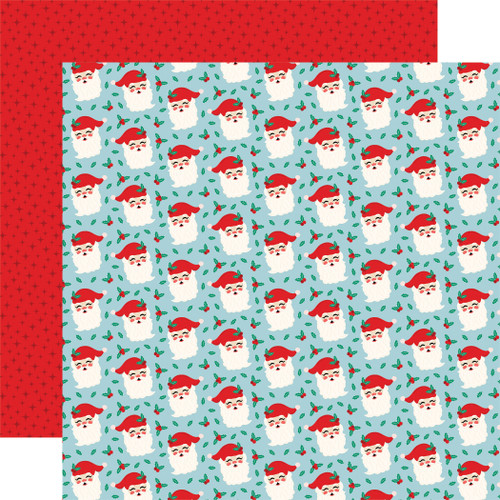 25 Pack Happy Holidays Double-Sided Cardstock 12"X12"-Holly And Jolly HPH12-7004 - 691835220819