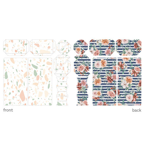 3 Pack - P13 Travel Journal Elements Set 33/Pkg-Coffee Break - P13COF40