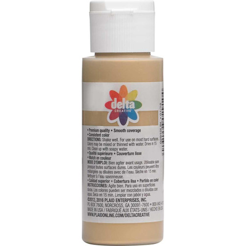 6 Pack - Delta Ceramcoat Metallic Acrylic Paint 2oz-Metallic Antique Gold - 2600-2910 6 Pack - Delta Ceramcoat Metallic Acrylic Paint 2oz-Metallic Antique Gold - 2600-2910