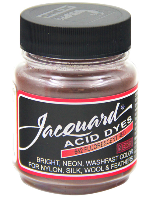 3 Pack - Jacquard Acid Dyes .5oz-Flourescent Red - JAC-642 - 743772000334 3 Pack - Jacquard Acid Dyes .5oz-Flourescent Red - JAC-642 - 743772000334