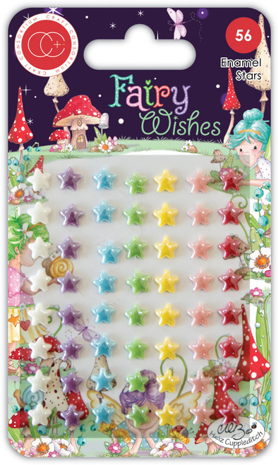 5 Pack - Craft Consortium Adhesive Enamel Dots 56/Pkg-Fairy Wishes; Stars - CADOT028 - 5060921931482