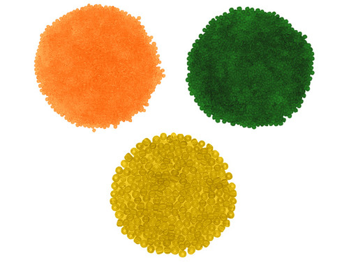 6 Pack - Craft Medley Glass Seed Bead Vials 3/Pkg-Tropical - BD272-D