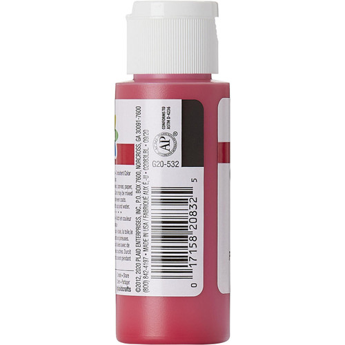 6 Pack - Delta Ceramcoat Acrylic Paint 2oz-Fire Red/Transparent - 2000-2083 6 Pack - Delta Ceramcoat Acrylic Paint 2oz-Fire Red/Transparent - 2000-2083