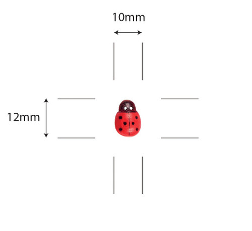 5 Pack - Craft Consortium Adhesive Wooden Embellishments 30/Pkg-Fairy Wishes; Ladybirds - CWDNS022