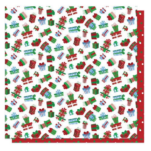 25 Pack Santa Please Stop Here Double-Sided Cardstock 12"x12"-All Wrapped Up PSPS12-4224 - 709388342244