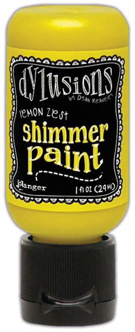 3 Pack Dylusions Shimmer Paint 1oz-Lemon Zest DYU-81401 - 789541081401