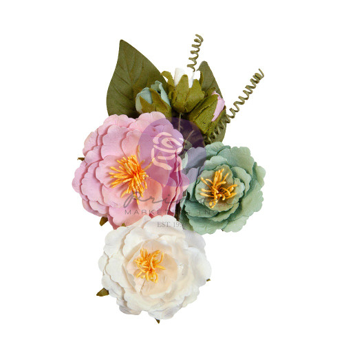 3 Pack Prima Marketing Paper Flowers 10/Pkg-Sweetest/ Avec Amour AA664480
