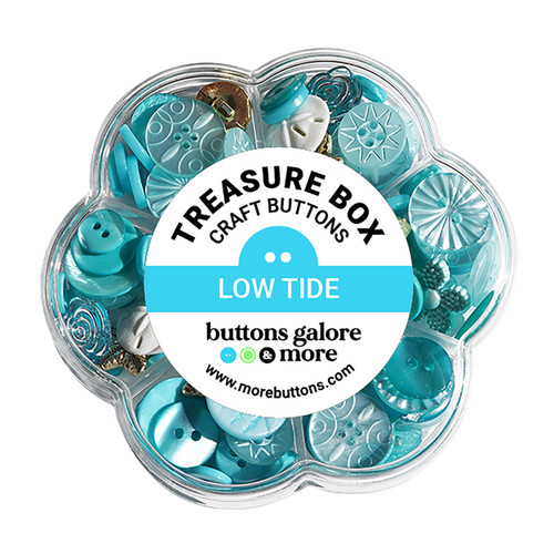 2 Pack - Buttons Galore Treasure Box-Low Tide - TBX-100 - 840934071963