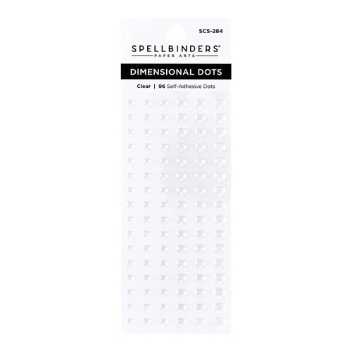3 Pack Spellbinders Dimensional Enamel Dots-Clear SCS284 - 811305039745