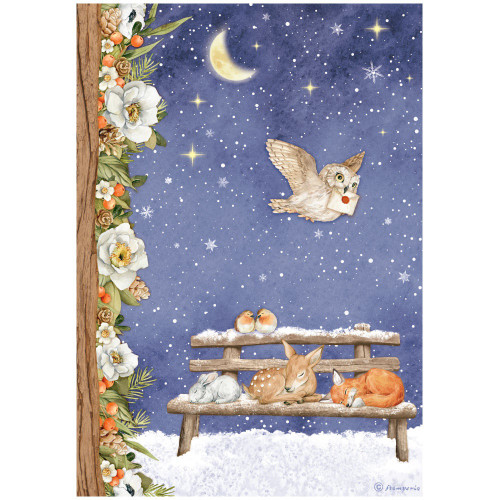 6 Pack - Stamperia Rice Paper Sheet A4-Sweet Night, Winter Valley - DFSA4800 - 5993110029076
