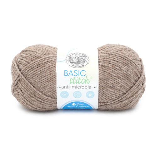 3 Pack Lion Brand Basic Stitch Antimicrobial Yarn-Hazelwood 204-124 - 023032121314